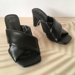 Black Leather Heels, Size 5 1/2 Photo 1