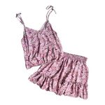 Lola & Grace 2 piece Floral Set Outfit Tank Skirt‎ Medium festival Pink Photo 2