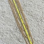 Trifari VINTAGE  Faux TRIPLE Mini Gold Pearls Necklace Strand Photo 4