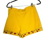 Nuuly Says Gah! Battenberg Cherry Shorts size M/L Yellow Photo 6