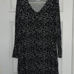 Apt. 9 Black and White Patterned Women's Dress Photo 0