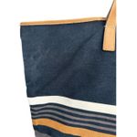 Coach  F31382 Hadley Canvas Leather Stripe Duffle Tote Handbag Purse - READ Photo 5