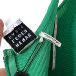 Herve Leger NWT Herringbone Mini Dress Women’s Size Medium Green Bodycon Photo 9