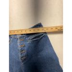 ALC Frank A.L.C. Women's Blue Denim Wide Leg Button Fly Crop Jeans Size 4 Photo 9