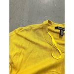 Ellen Tracy Yellow Round Neck Women's Cardigan Size XL Photo 4