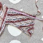 Anthropologie Allison New York Pink Floral Button Front Tassel Tie Blouse Small Photo 8