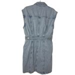 Madewell  Denim Cap Sleeve Shirtdress Aquino Wash Button Front Size 10 Photo 3
