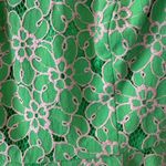 Lilly Pulitzer Green Floral Lace Mini Dress Mini A-Line Summer V-Neck Preppy EUC Photo 5