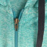 Patagonia  S Turquoise Front Zip Long Sleeved Hoodie Top Photo 3