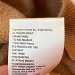 Gerard Darel Jason Sweater Dress 100% Wool V-Neck Camel Brown Oversized Small Photo 9