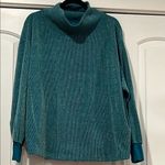 Nike therma-fit yoga luxe teal textured pull over cowl neck 1X Photo 1