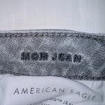 American Eagle  Women's Gray Wash Denim High Rise Distressed Mom Jean 2 Short Photo 4