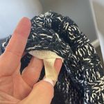 Eileen Fisher Women's Cape Shawl Funnel Neck Black White Organic Cotton One Size Photo 2