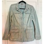 J. Jill light denim zip front jacket size xs Blue Photo 2