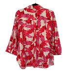 Chico's NWT Chico’s No Iron Cotton Stretch Feather Fiesta Button Down- Size 2.5 (14) Photo 1