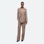 Helmut Lang  Taupe Rider Trench Coat in Driftwood Size XS Photo 5