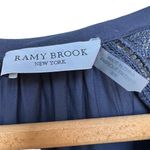 Ramy Brook Navy Blue Crochet Detail Blouse - Size S/P Photo 4
