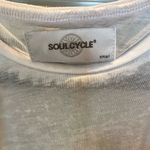 SoulCycle  White Dallas Burnout Tissue Muscle T-Shirt size small Photo 2