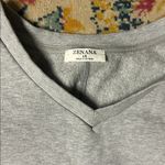 Zenana Outfitters  Light Gray V-Neck Top Photo 1