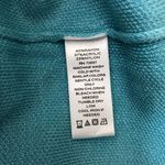 Martha Stewart Womens Knit Hoodie 3/4 Sleeve Full Zip Pockets Oversized Blue S Photo 3