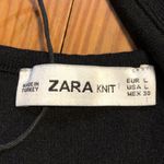 ZARA  Ruffle Black Knit Tank Top L Photo 2