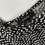 Alfani New Dot Print V-Neck Shark Bite Hem Tunic Tank Top Black White Photo 12