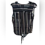 Fun & Flirt  Navy and White Striped Top‎ Photo 1