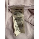 Burberry London Polo Shirt XL Nova Check Neck Collared Women's Pale Pink SS Logo Photo 6