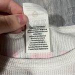 PINK - Victoria's Secret Victoria’s Secret PINK White Long Sleeve Shirt with Dog Logo; XS Women’s Photo 5