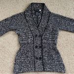Women’s City unltd. Black and white cardigan sweater size large Photo 5