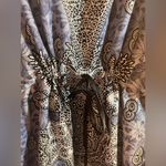 Blue Floral Swim Coverup colorful blue grey drawstring summer resortwear beach Size undefined Photo 6