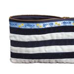 Blue Velvet Zippered Pouch Makeup Bag Travel Bag NEW with Tags Photo 1