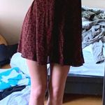 Maroon Button Up Dress Red Photo 0