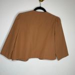 Vintage Cropped Bolero Jacket Rust Black Piping Sz Small Brown Photo 5