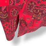 Vintage 1990s Red Paisley Patchwork Maxi Dress Plus Size Boho Hippie Festival Pink Photo 5