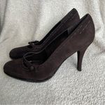 Stuart Weitzman  Brown Suede‎ Mary Jane Pump Women’s 8M Photo 0