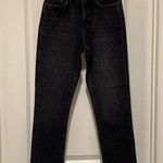 BDG  URBAN OUTFITTERS BLACK STRAIGHT JEANS - SIZE 25 Dillon Button Fly Photo 0