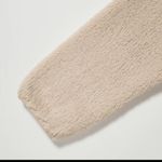 Uniqlo Fluffy Fleece Teddy Full Zip Jacket Cream Natural X-Small Photo 4