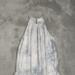 Bella Dahl Belle Dahl Jumpsuit Womens Small Blue Tie Dye Pleated Wide Leg Jumper Hippie Photo 2