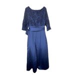 Jessica Howard Plus Size Lace Round Neck Sequin Satin Belt Ball Gown 22/24 Photo 1