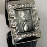 Ecosse women’s watch Quartz analog 24mm silver tone crystal cuff bracelet runs Photo 1