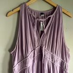 Old Navy NEW  purple lavender fit & flare crinkle gauze maxi dress Photo 3