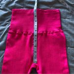Free People NWOT  Women's Pink The Class Thick Ribbed Leggings Size Medium Photo 9