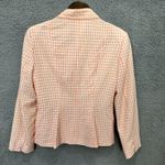 BCBG Blazer Jacket Women 6 Gingham Check Double Breasted Cottagecore Preppy Pink Photo 2