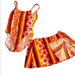 Swimsuit Skirt 2 pc Multicolor Size 1X a little wear in the back Multiple Photo 0