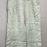 Sigrid Olsen  Linen Pants Natural Beige Cropped Size Medium Tie Waist Photo 0