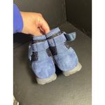 Skechers NWT  Bikers Lite Suede & Sweater Knit Ankle Boot High Grade Navy 9 Wide Photo 5