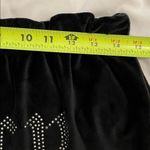 Juicy Couture Black Velour Sleep Shorts Rhinestone Logo Womens Size Large 2000s Photo 4