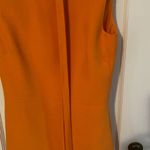 Tangerine Authentic Valentino  orange Crepe Dress Size 6 Lined, Pockets New Wi… Photo 2