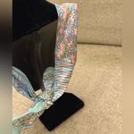 NWT Gemelli Gold Heart Pendant Necklace Multicolor Adjustable Scarf Brand New Green Photo 3